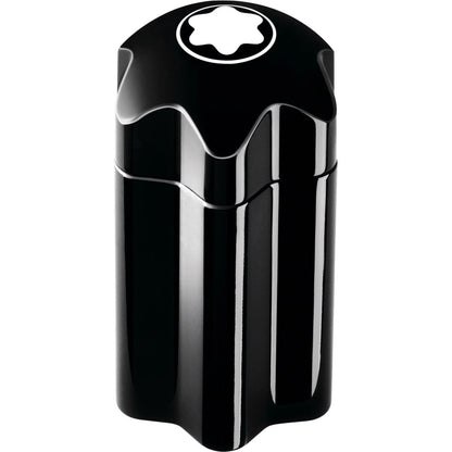 Montblanc pen cap in black with shiny finish and iconic star for men's fragrance Montblanc new fragrance