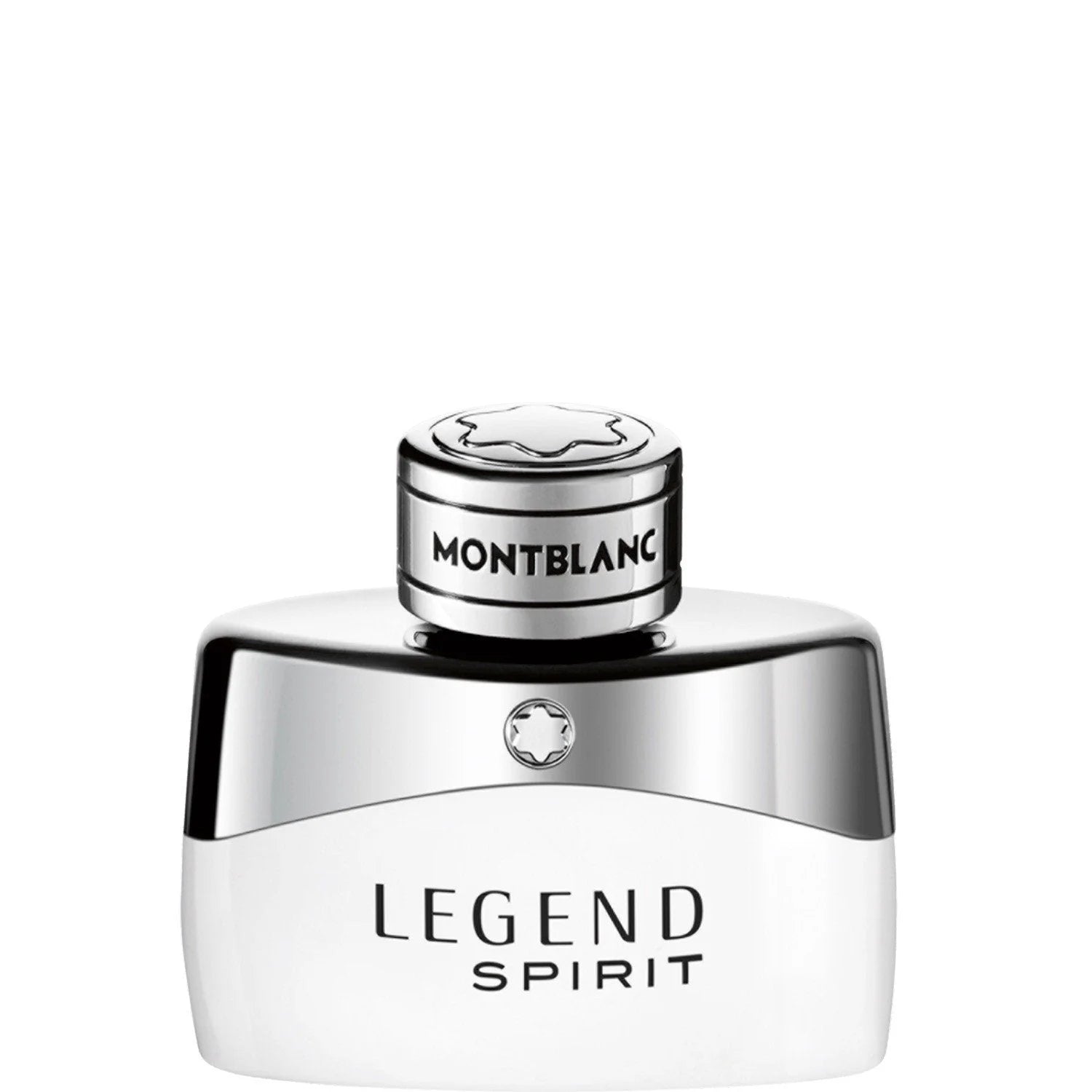 Montblanc Legend Spirit Eau de Toilette 30ml bottle with elegant white body and silver cap with star emblem