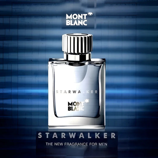 Montblanc starwalker eau de toilette 75ml mb005a01 in flacone trasparente elegante con tappo argento e design minimalista