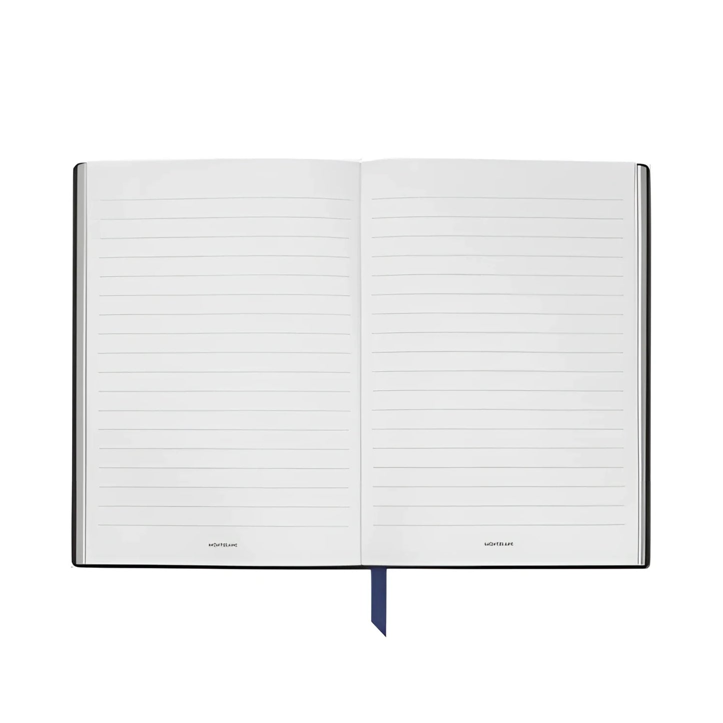 Open notebook Montblanc The Origin Collection with lined pages and navy blue bookmark model Meisterst�ck 133087