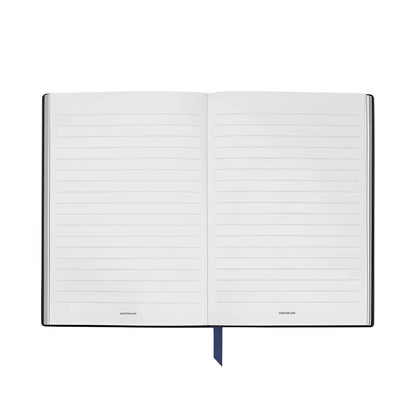 Open notebook Montblanc The Origin Collection with lined pages and navy blue bookmark model Meisterst�ck 133087