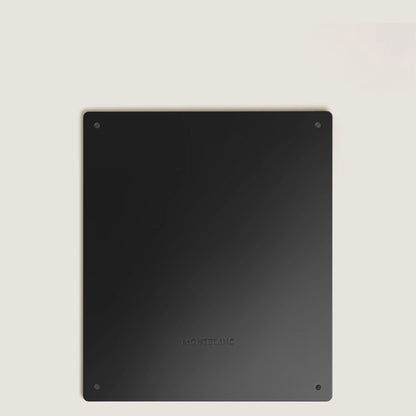 Montblanc digital paper black 135010 rectangular magnetic tablet matte black with embossed logo subtile