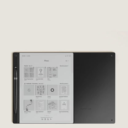 Montblanc Digital Paper Black 135010 with Kobo Clara HD E-Reader Black and Stylus, Elegant Minimalist Design