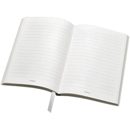 Montblanc notebook 146 lined ladies edition pearl in white leather with lined pages and matching bookmark