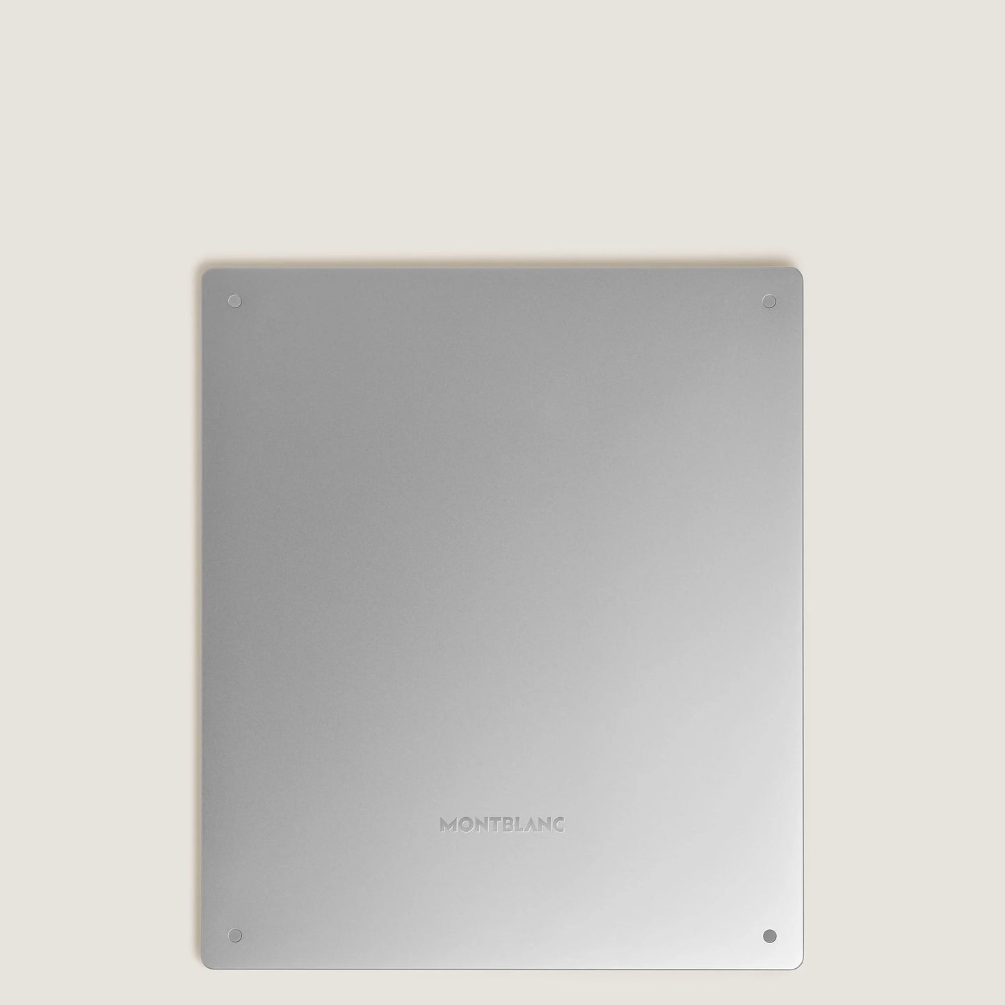 Montblanc Digital Paper Silver 135012 Metal Tablet Stand in Silver with Minimal Design and Discreet Branding