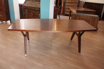 Tavolo tolomeo di ico parisi scrivania direzionale modello in legno rettangolare colore naturale italia 1958
