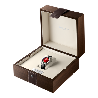 Longines Conquest Heritage Year of the Snake Edition 40mm red automatic steel watch L1.651.4.09.2