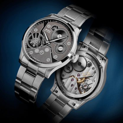 Mido Multifort Mechanical Watch Limited Edition 999 Pieces 44mm Anthracite Hand-Wound Steel M038.605.11.060.00