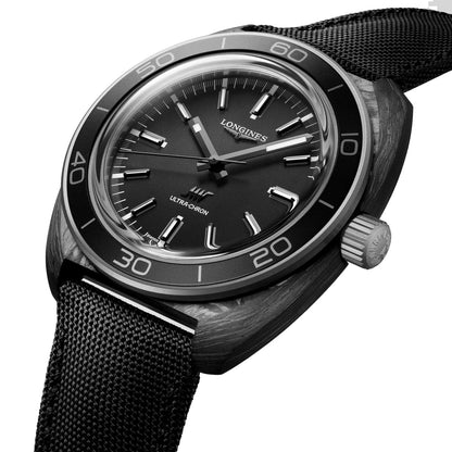 Longines Ultra-Chron Carbon 43mm Anthracite Automatic Titanium and Carbon L2.839.4.52.2