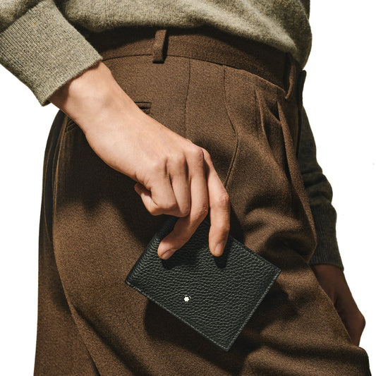 Montblanc wallet 6cc black 220198