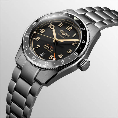 Longines Spirit Zulu Time 39mm Anthracite Automatic Titanium L3.802.1.53.6