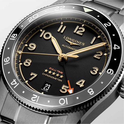 Longines Spirit Zulu Time 39mm Anthracite Automatic Titanium L3.802.1.53.6