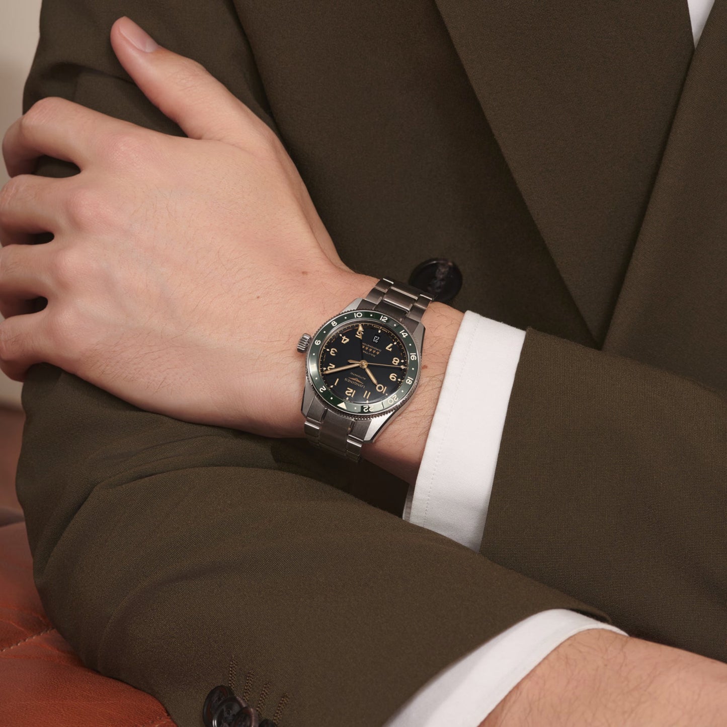 Longines Spirit Zulu Time 39mm anthracite automatic steel watch L3.802.4.63.6