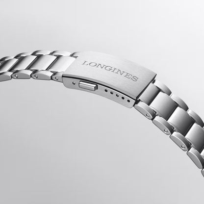 Longines Spirit Zulu Time 39mm anthracite automatic steel watch L3.802.4.63.6