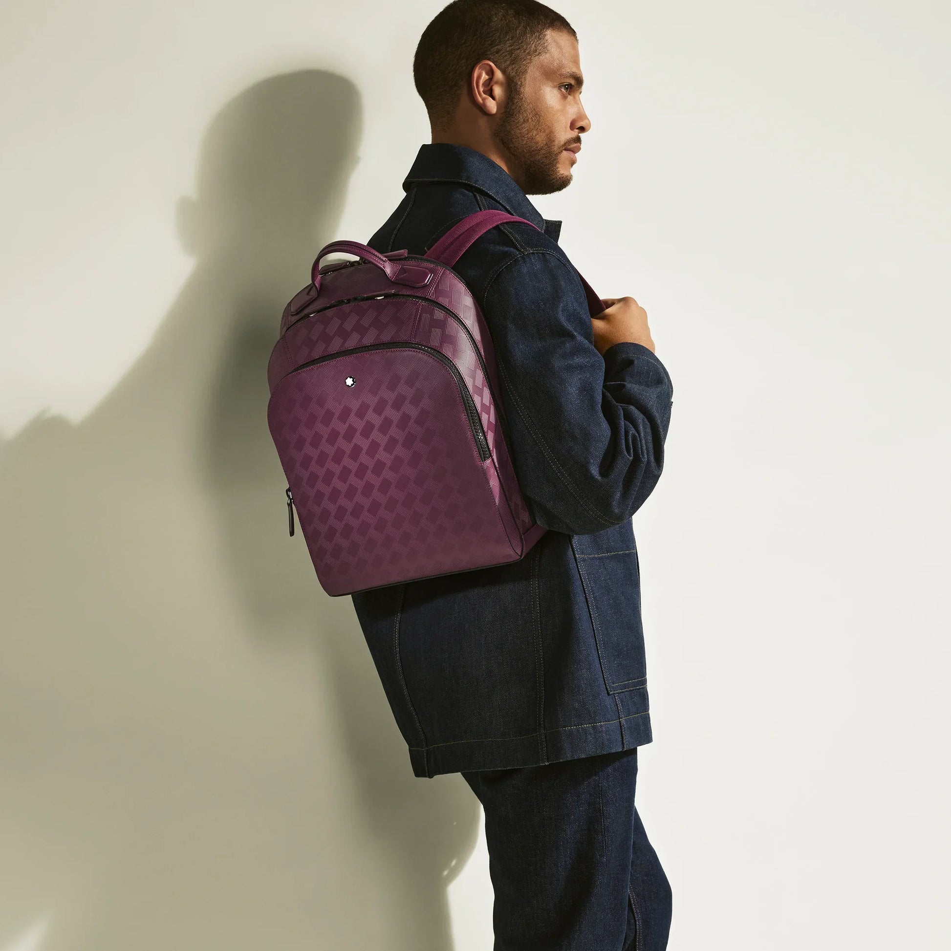 Montblanc Extreme 3.0 Medium Backpack in Quilted Purple Leather with Extreme Medium Compartments and Interior Laptop Pockets